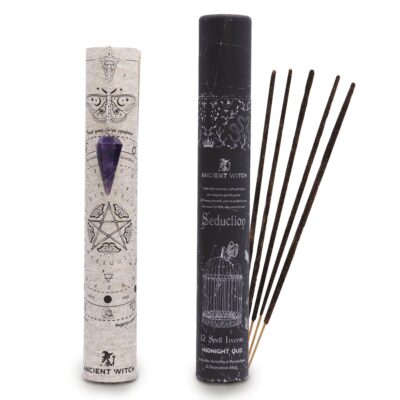 Ancient Witch Spell Incense – Seduction – Amethyst Pendulum