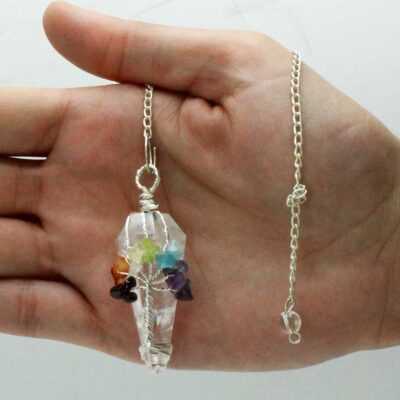 Magic Pendulum – Seven Chakra – Rock Quartz
