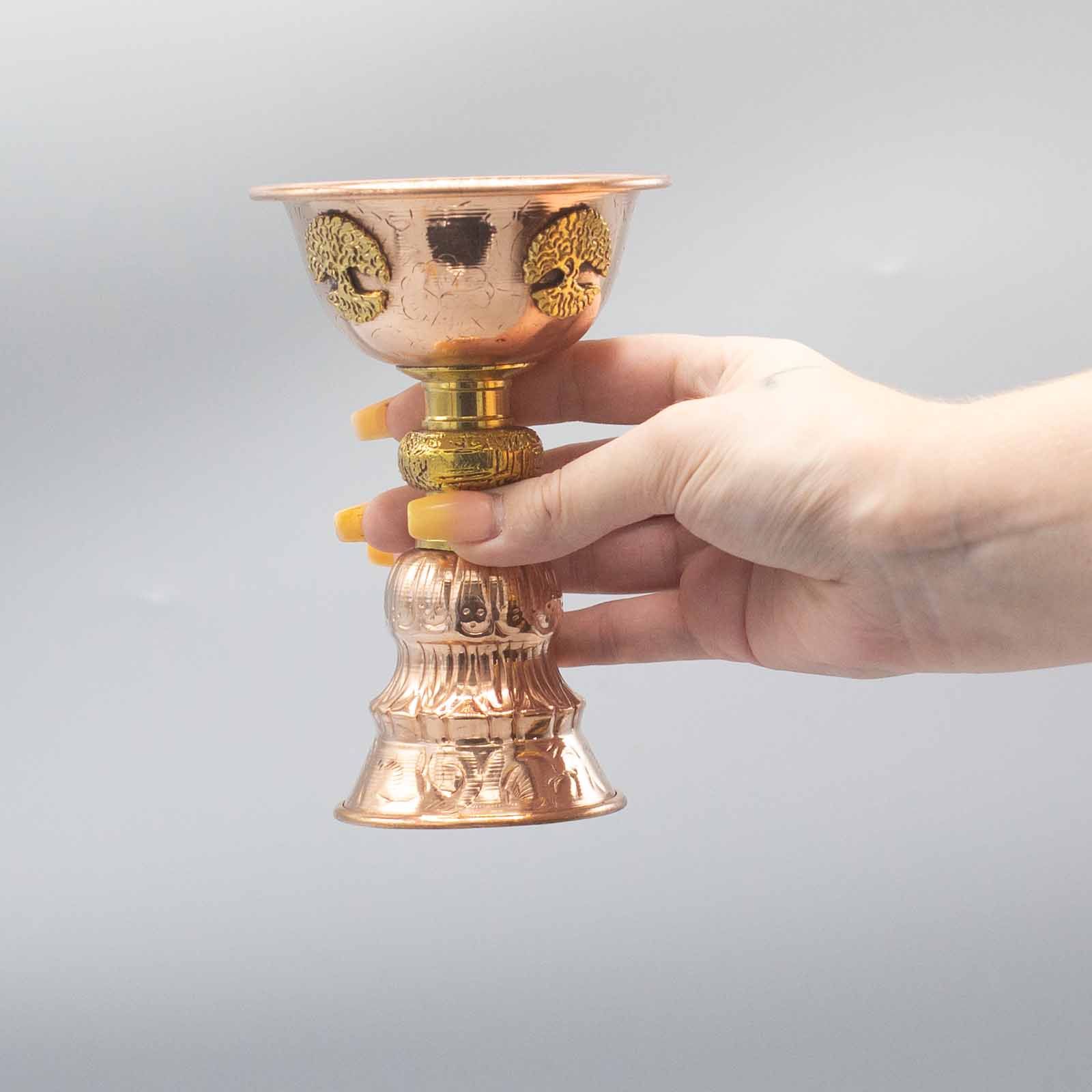 Copper Ritual Goblet with Tree of Life 10x15cm 3 Copper Ritual Goblet with Tree of Life 10x15cm