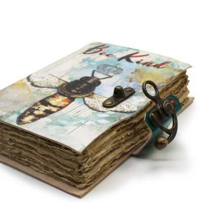 Leather Bee Kind Notebook