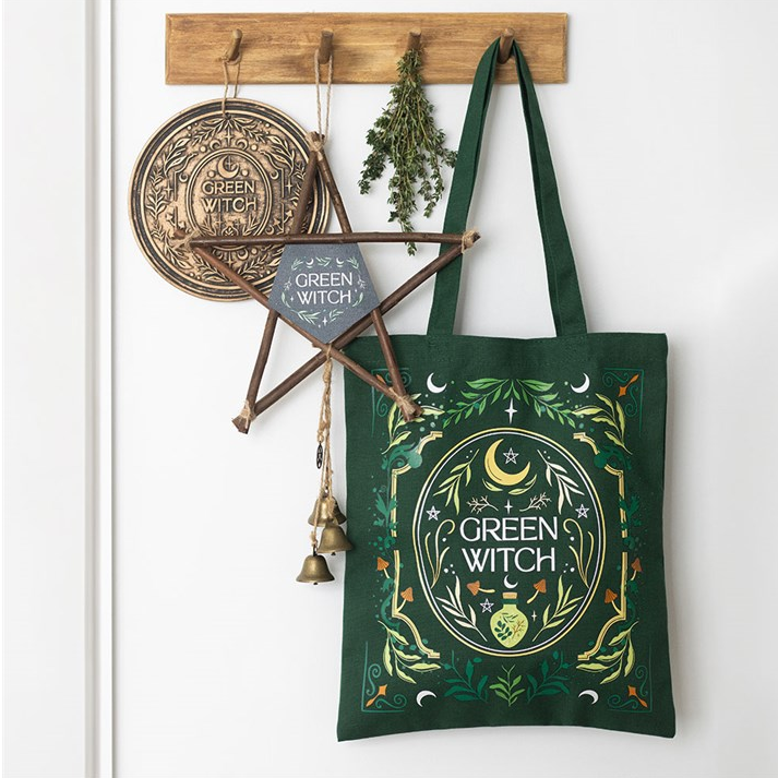 Green Witch Tote Bag 5 Green Witch Tote Bag