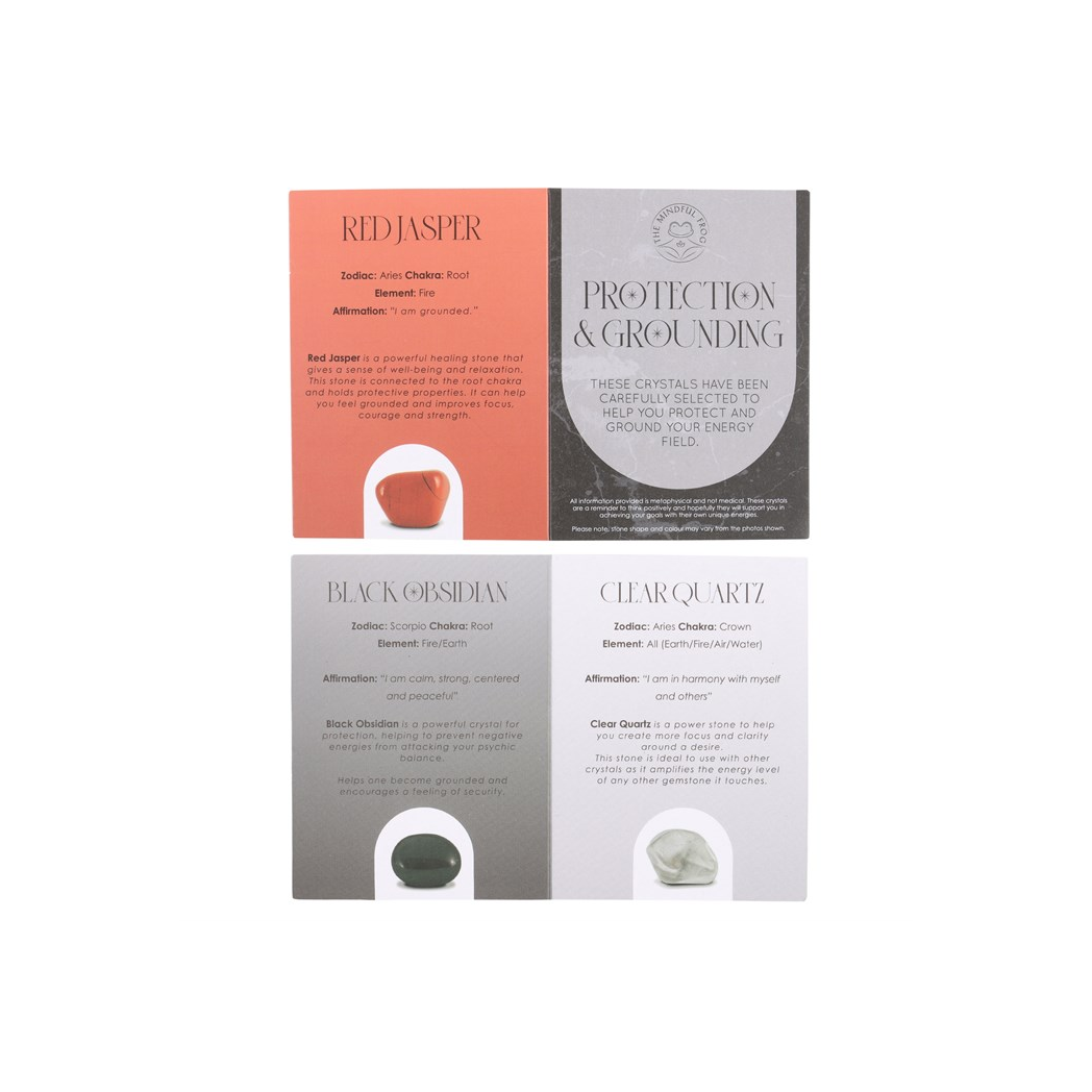 Protection & Grounding Healing Crystal Set 3 Protection & Grounding Healing Crystal Set