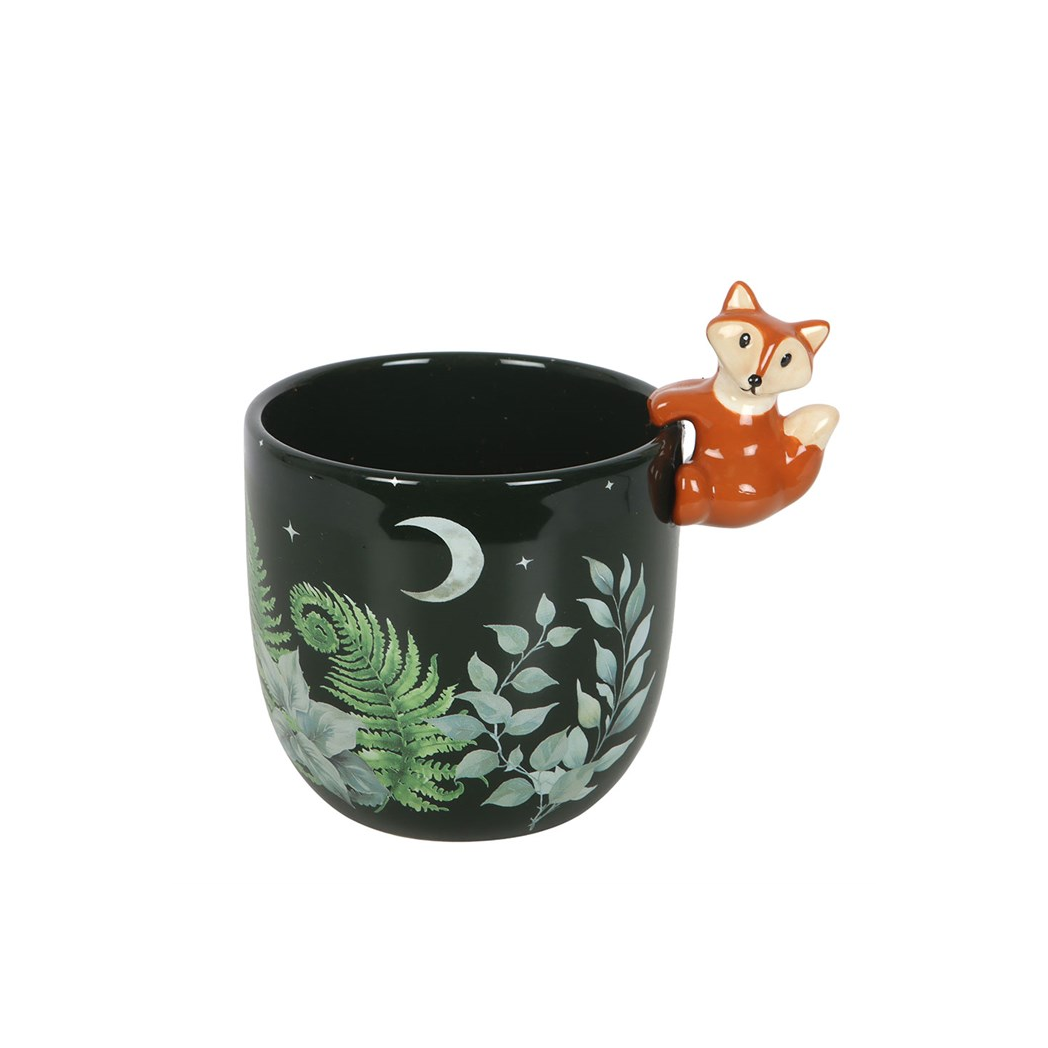 Green Forest Plant Pot with Fox 2 Green Forest Plant Pot with Fox