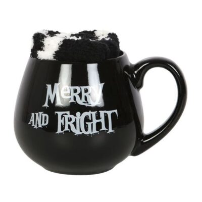 Merry & Fright Mug and Sock Gift Set