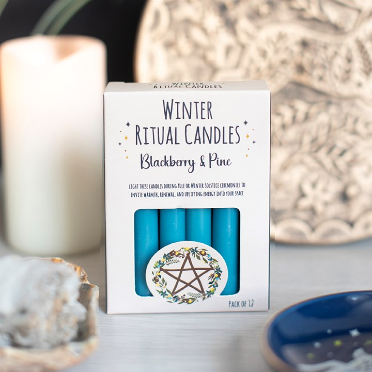 Blackberry & Pine Winter Ritual Spell Candles Blackberry & Pine Winter Ritual Spell Candles