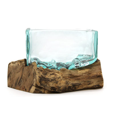 Molten Glass Tank on Wood Medium